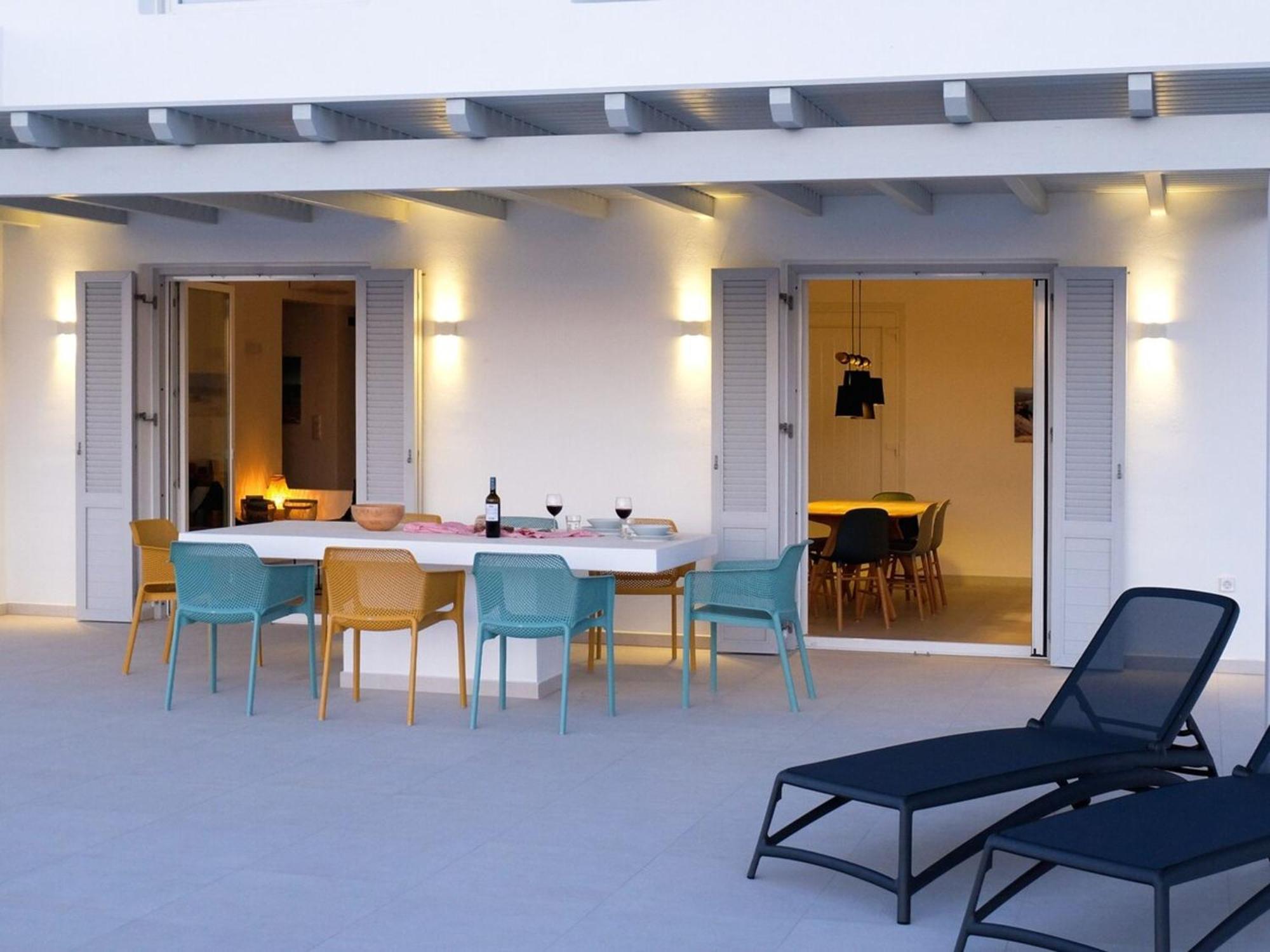 Villa Aura - Beachfront Villa With Private Pool Кастраки Экстерьер фото
